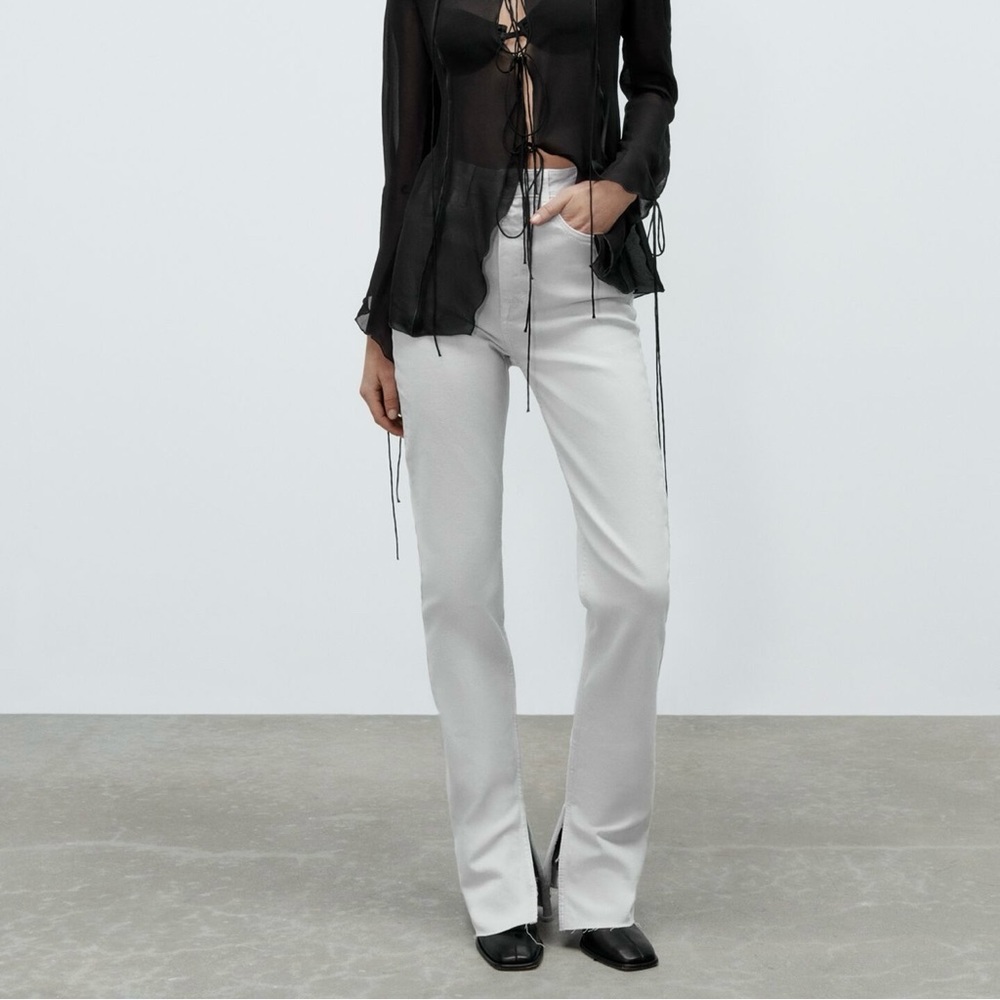 NWT Zara Hi-Rise Slim Flare Jean 8/40